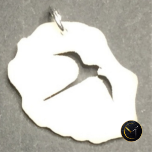 Pendentif, La Réunion, paille-en-queue, ivoire végétal, acier inoxydable