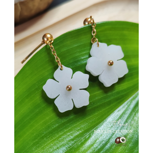 Boucles d'oreilles fleur...